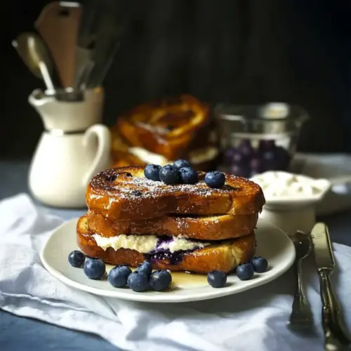 Blueberry Mascarpone French Toast
